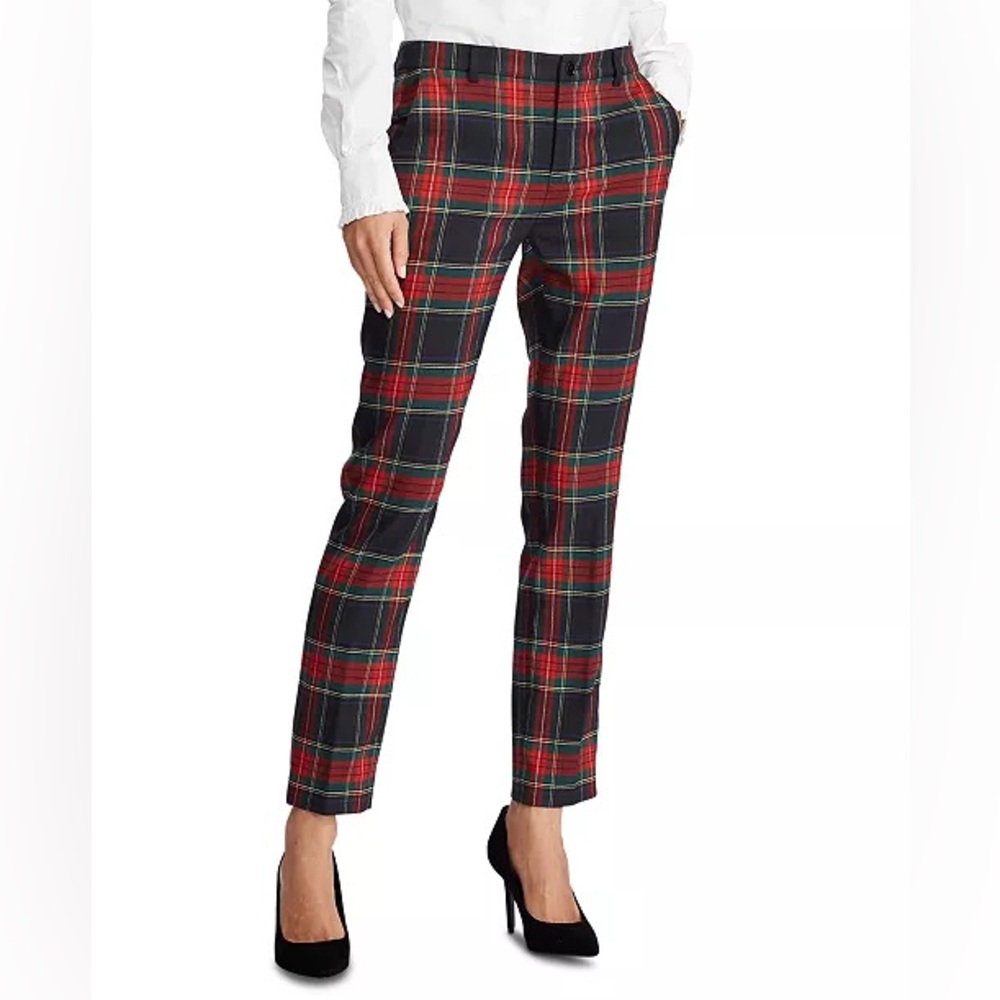 💎RARE💎NWOT LAUREN/RALPH LAUREN Plaid Tailored Trousers, Size 4